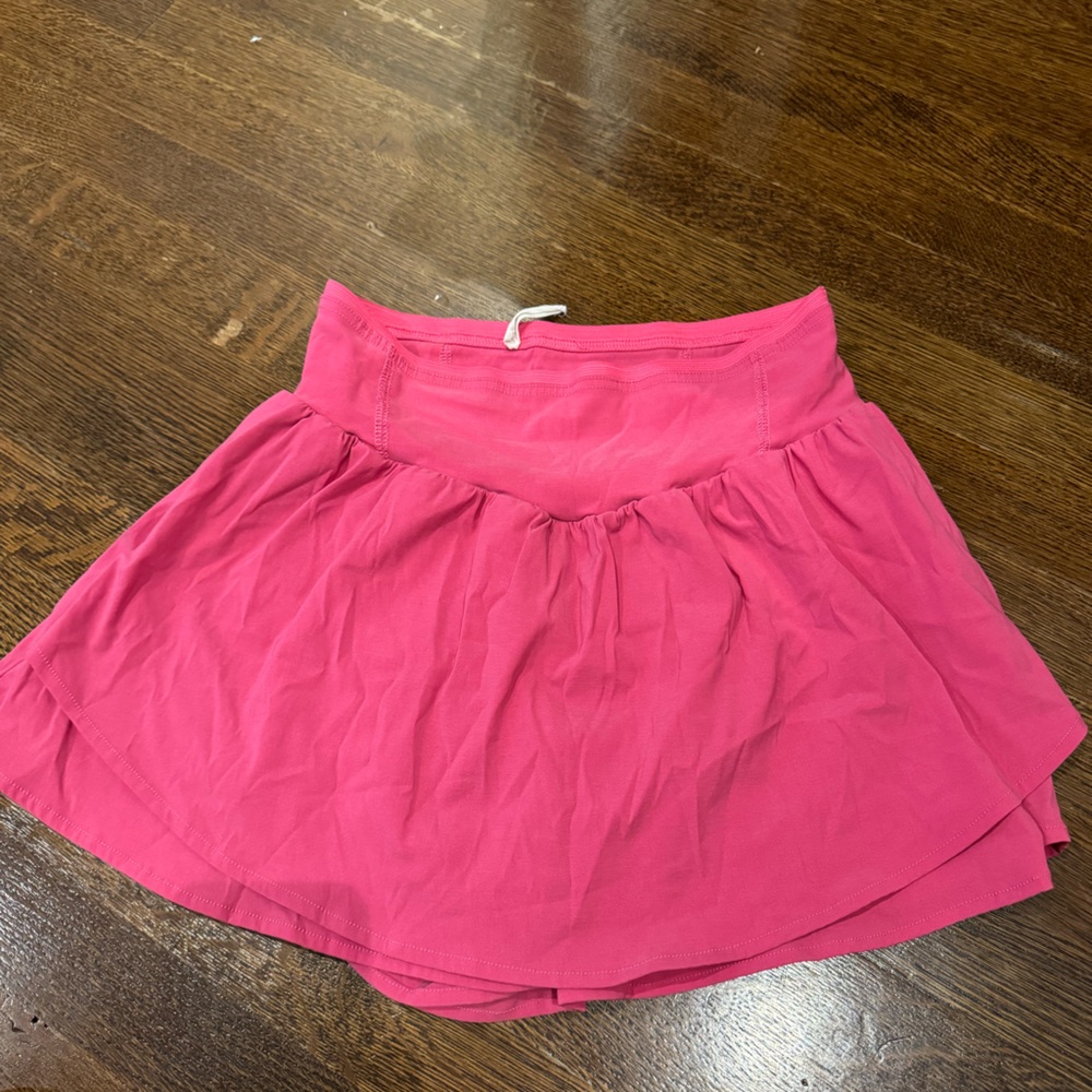 Pink athletic skirt